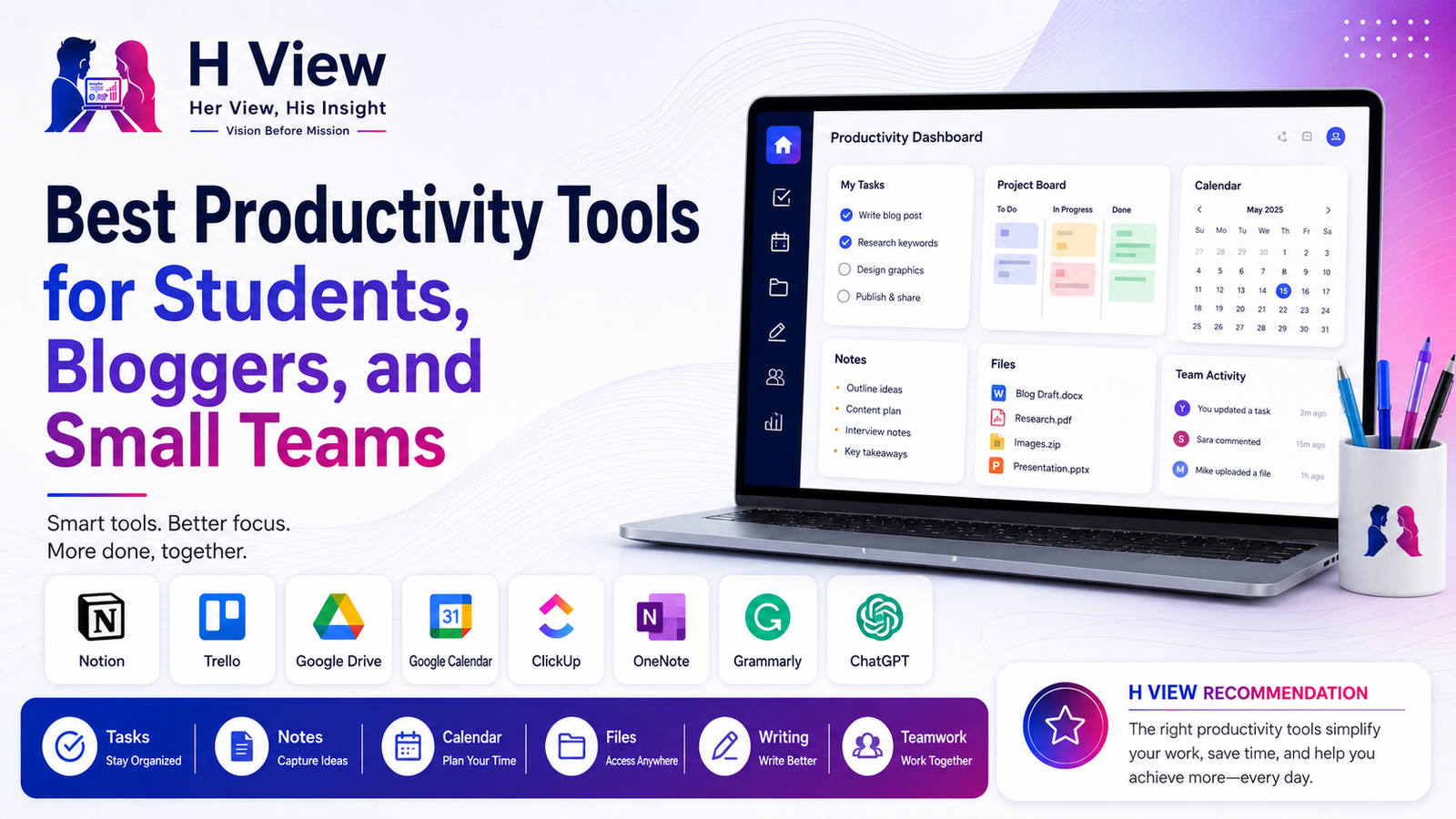Best Productivity Tools for Students, Bloggers, and Small Teams