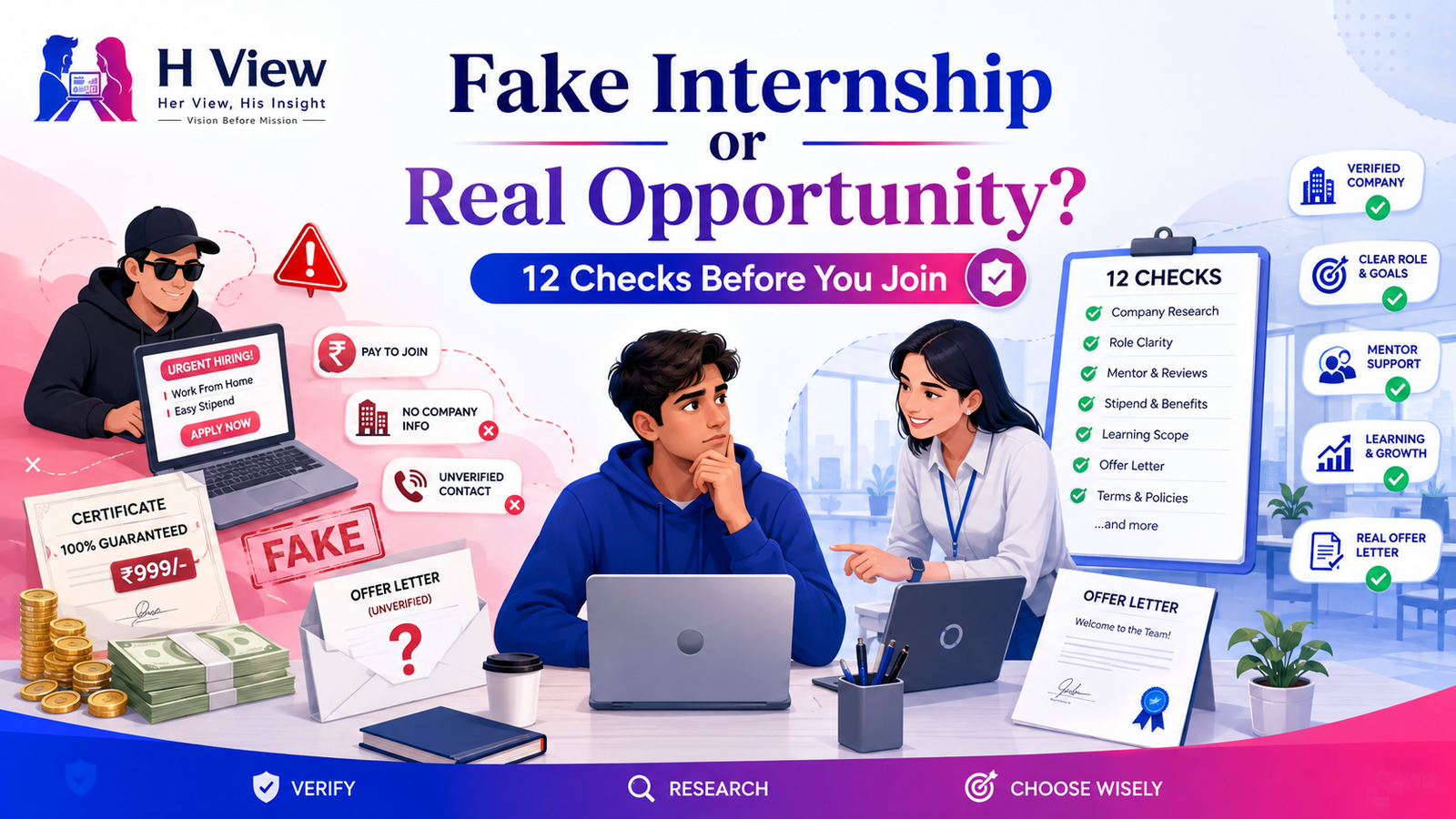 Fake Internship or Real Opportunity? 12 Checks Before You Join
