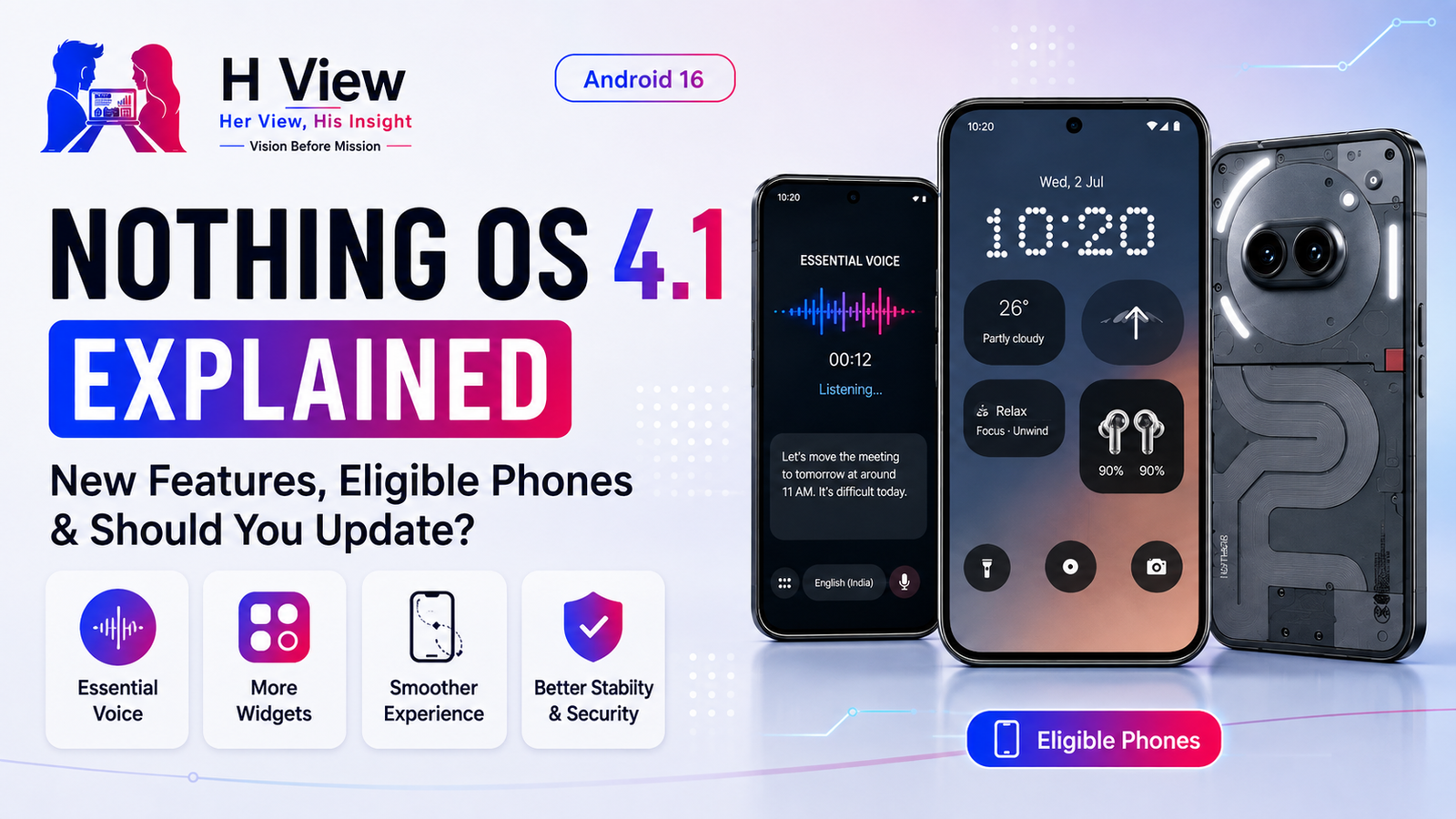 Nothing OS 4.1 Explained: New Features, Eligible Phones and Should You Update?