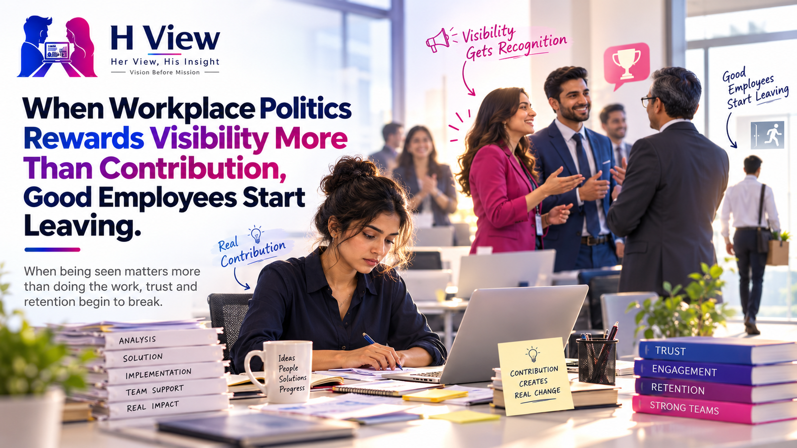 When Workplace Politics Rewards Visibility More Than Contribution, Good Employees Start Leaving