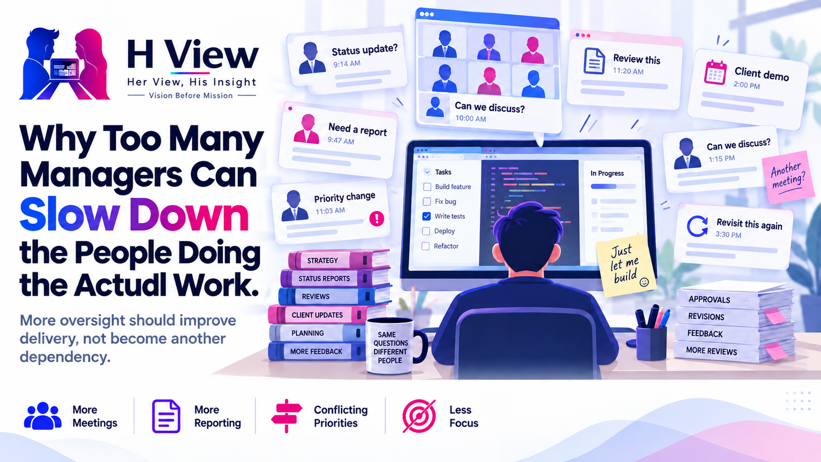 Why Too Many Managers Can Slow Down the People Doing the Actual Work