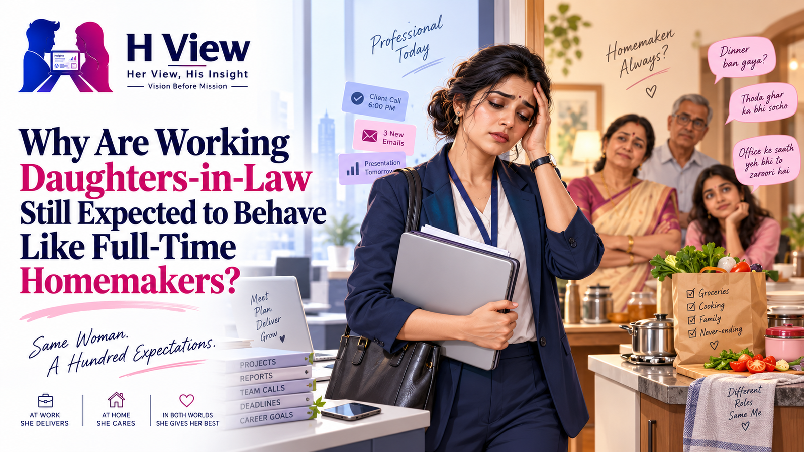 Why Are Working Daughters-in-Law Still Expected to Behave Like Full-Time Homemakers?